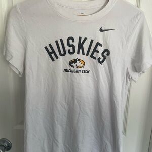 Nike White Huskies Graphic Tee